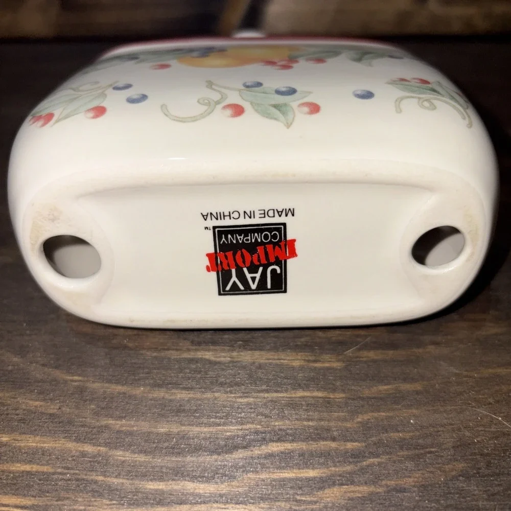 Corelle Coordinates ABUNDANCE Fruit Pattern NAPKIN HOLDER by Jay Import Company